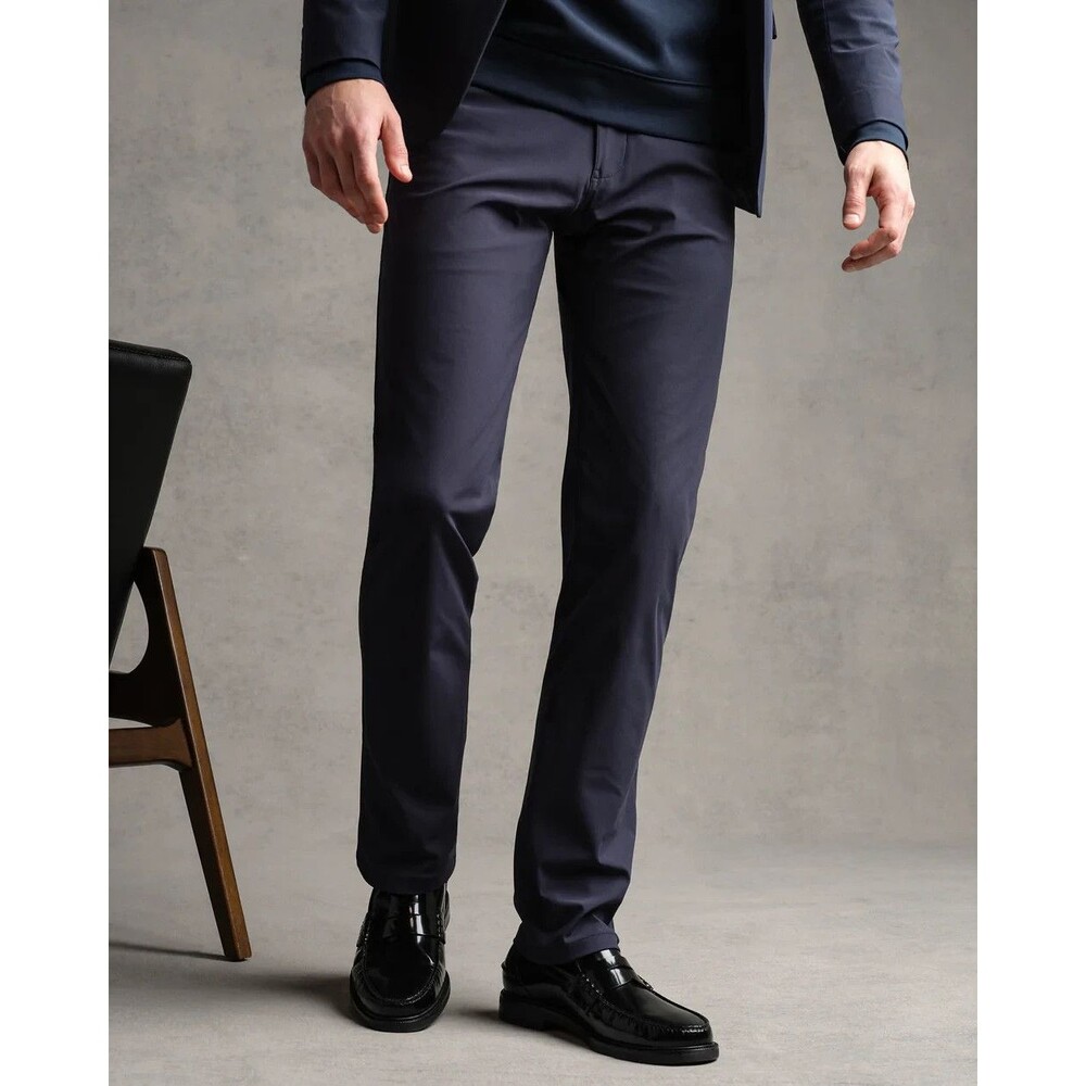 RHONE Commuter Pant Slim 31x32 Blue Indigo Print NWT Gorpcore Techwear Quiet Lux